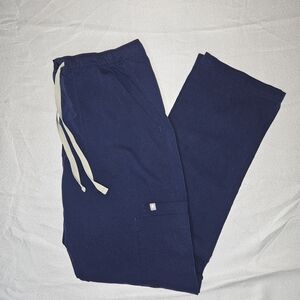 Figs Scrubs Pants Straight Leg Cargo medium navy